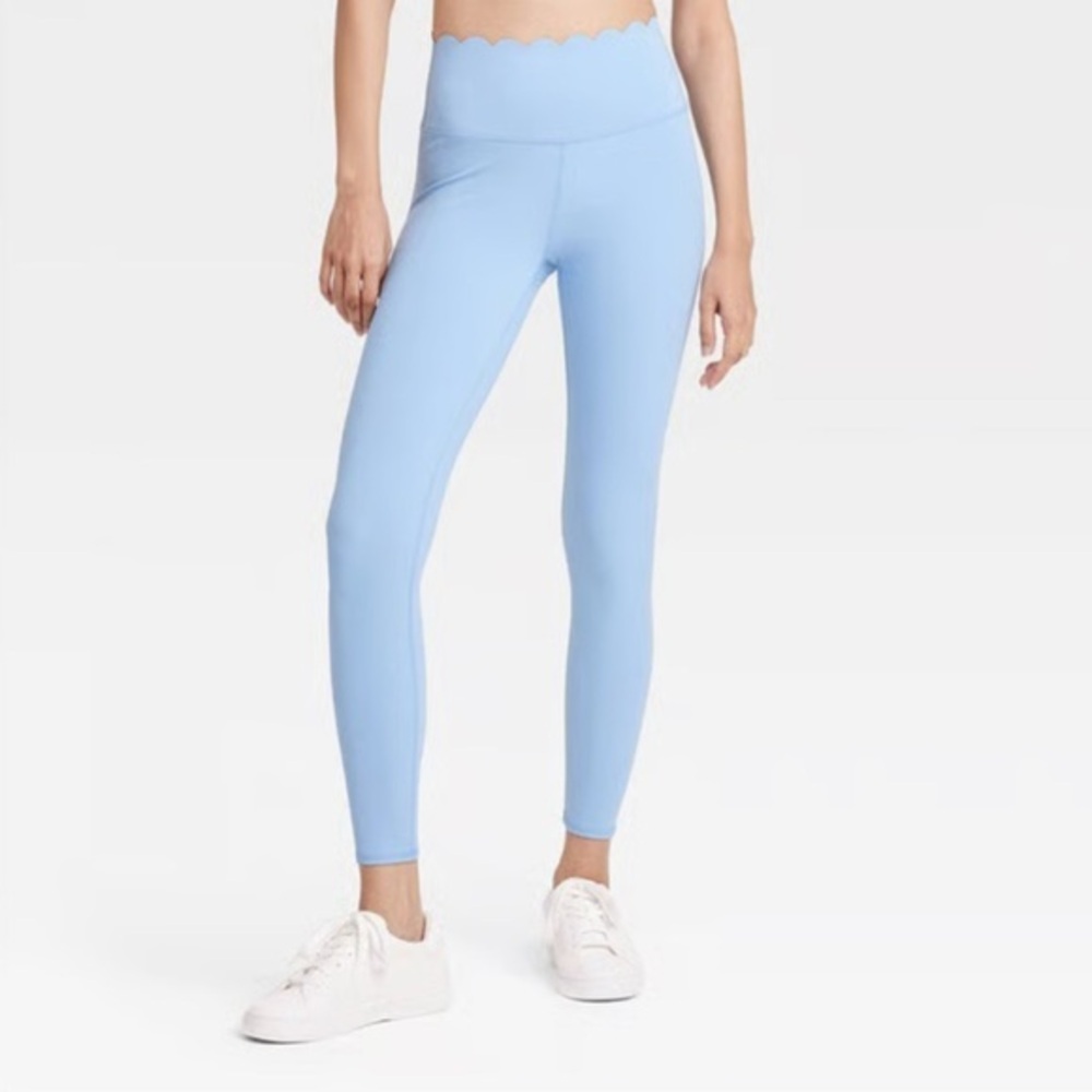 Joylab Scallop Detail High-Rise 7/8 Leggings